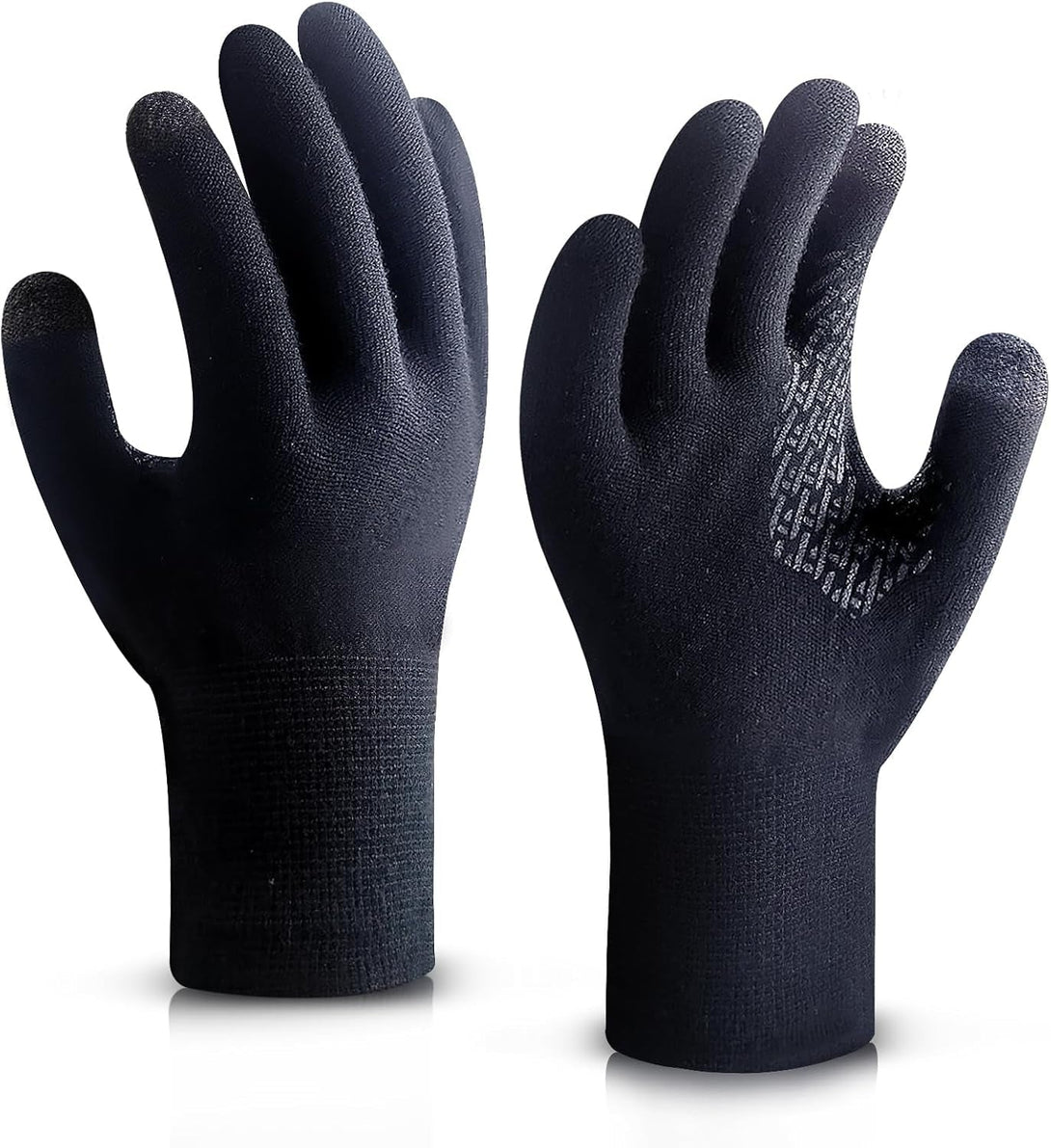 Ultra-Thin Liner Gloves, Touchscreen Weather Warm Knit Winter Glove for Hiking, Running, Driving, Magic Gloves