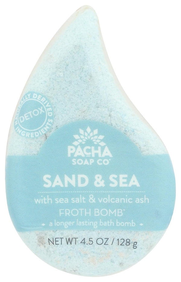 PACHA SOAP Sand and Sea Froth Bomb, 4.5 OZ