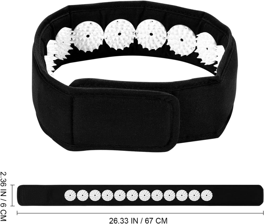 Acupressure Headband, Acupressure Wrap Belt Headband for Muscle Relaxation, Facial Skin Lift up and Chin up Belt Headband for Neck Head Muscle Stress Relaxation Meditation