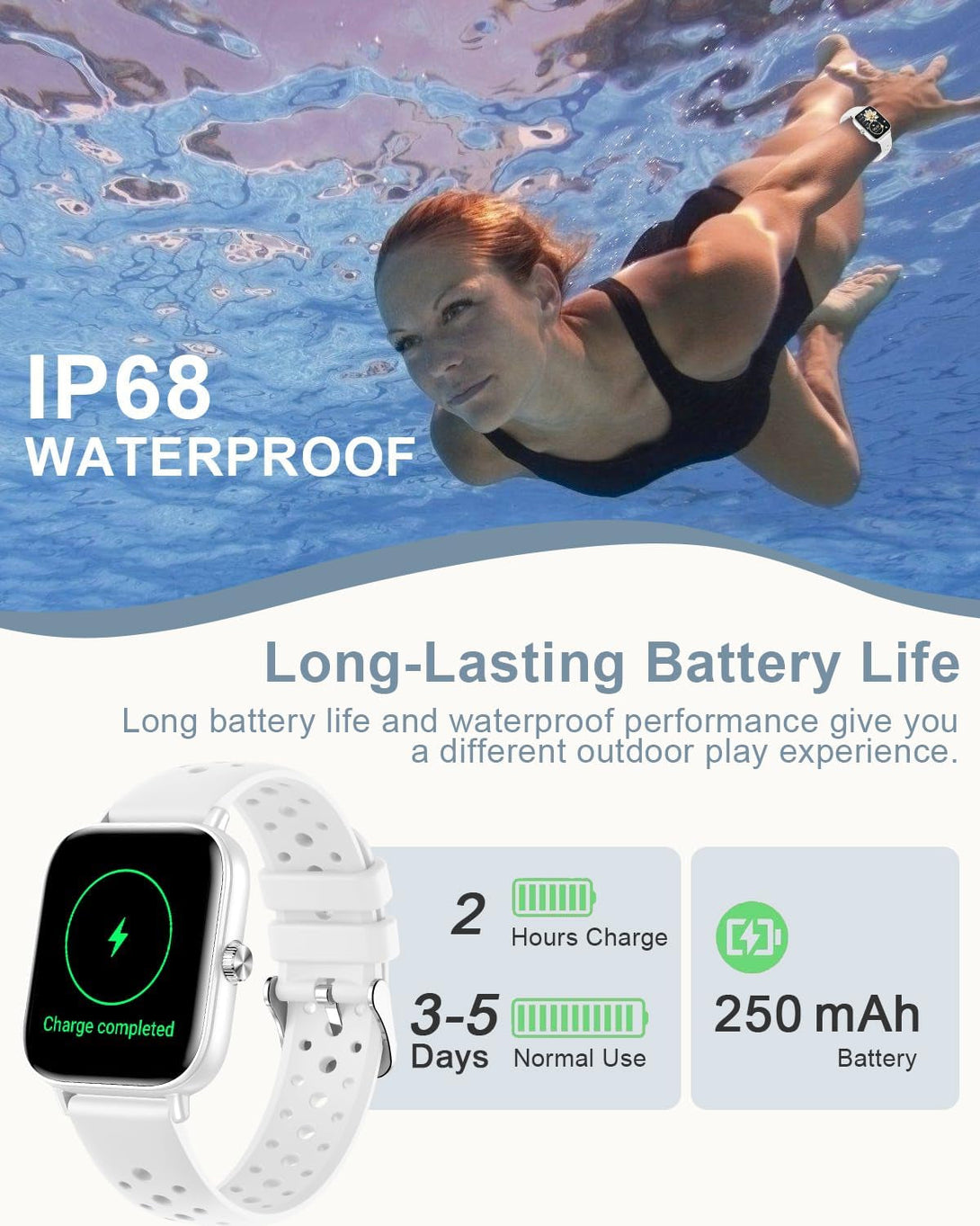 Smart Watches for Women Men [Make/Answer Calls/Ai Voice/Female Health] Android Phones Iphone Compatible, 1.83”Fitness Tracker Watch for Women Activity Trackers and Smartwatch, 120+ Sport Modes