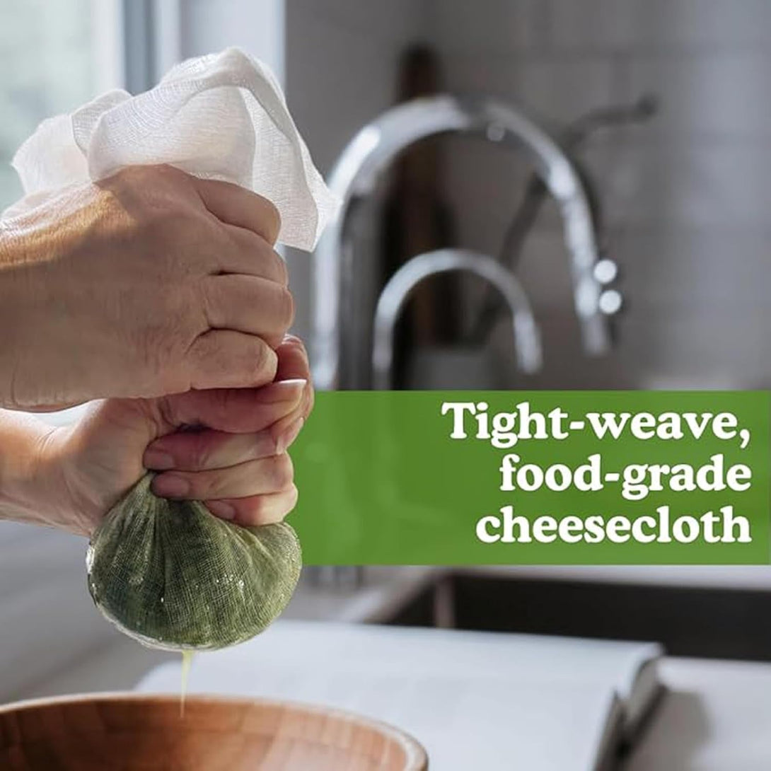 Regency Wraps 100% Cotton Ultra Fine Natural Cheese Cloth, 36 Sq.Ft 36" X36" 4 Pcs, Chef Grade for Basting Turkey, Canning, Straining, Cheesemaking