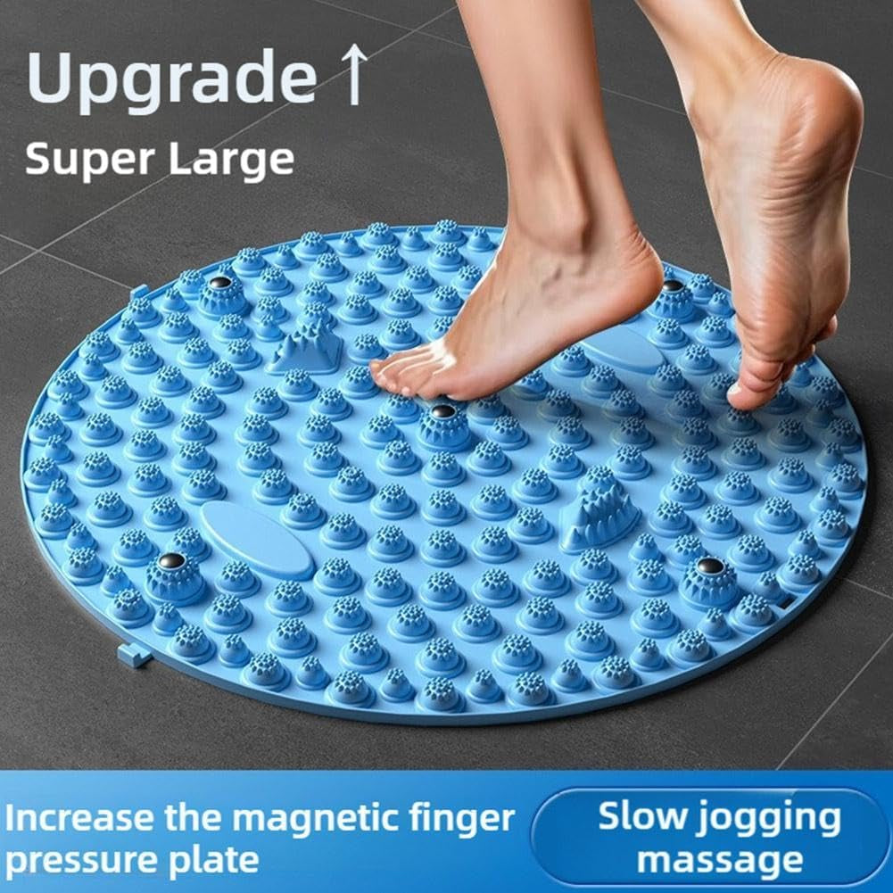 Foot Pressure Point Massager Mat, Acupressure Mat for Feet,Relaxation Massage Mat Feet Massage Pad, Portable Foot Acupressure Mat Massage Tool for Home Fitness (Blue 55CM)