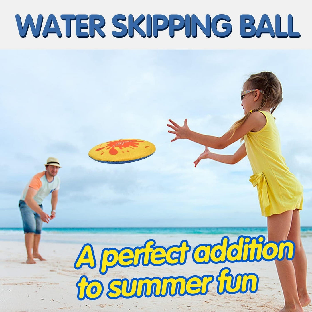 4 Pack Beach Toys, Water Skip Ball,Skip Balls for Swimming Pools，Soft and Durable TPR Material，Suitable for Swimming Pool Toys, Beach Toys, Water Toys, and Beach Games