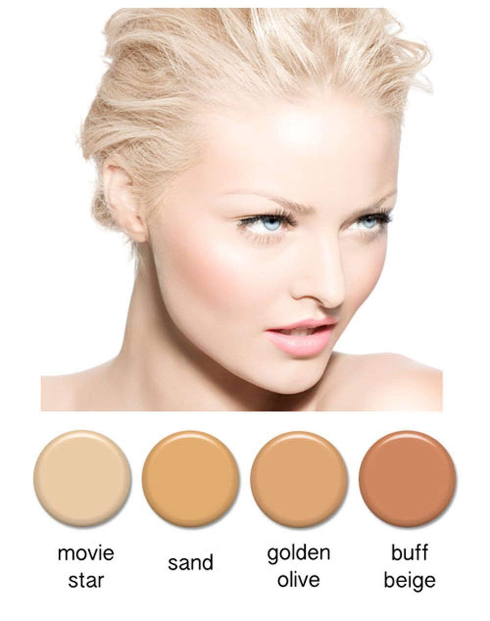 Airbrush Makeup - Foundation 1/2Oz Bottle Choose Color (1/2 Oz Movie Star)