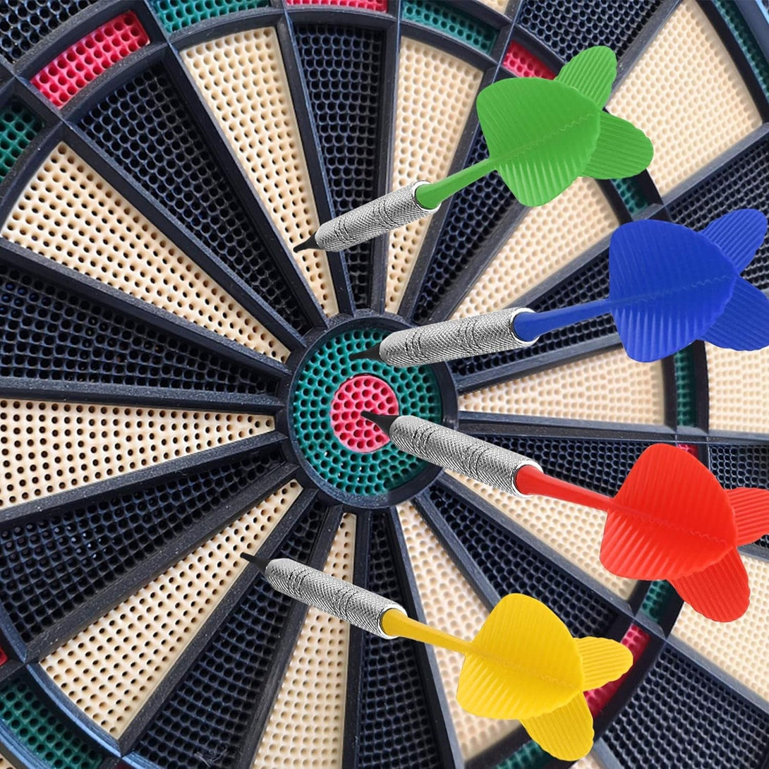 Accmor 12 Pcs Soft Tip Darts, Bar Dart, Plastic Tip Darts Set, Attach Extra 100 Black 2BA Replacement Tips, Soft Tip Darts for Electronic/Plastic Dartboard