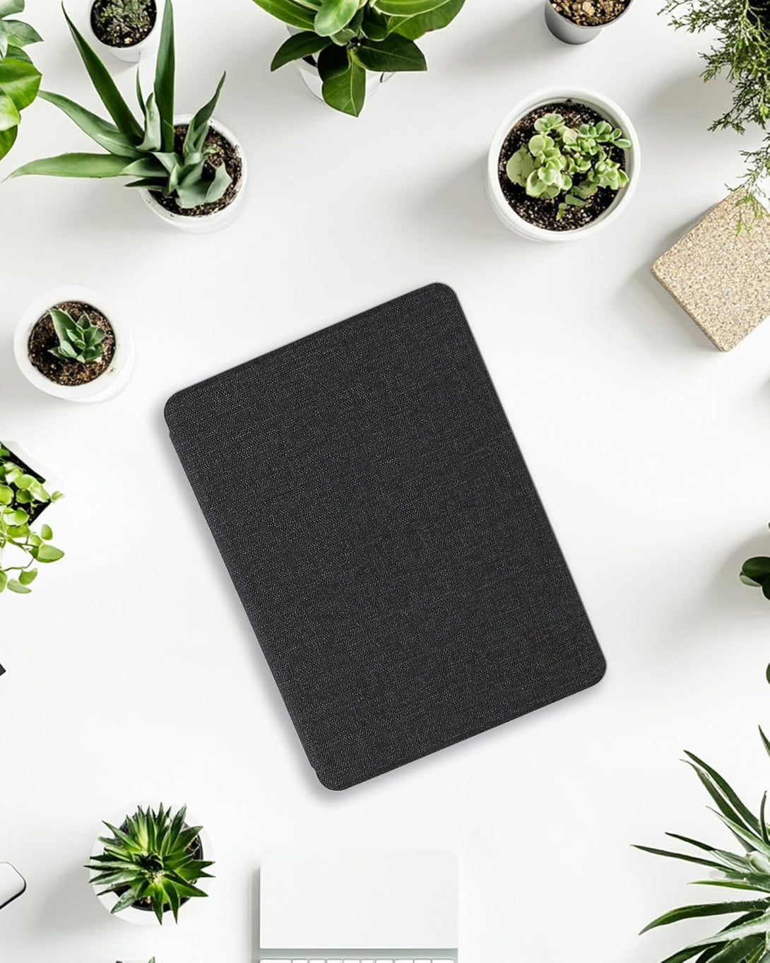 WALNEW Case for 7" All-New Kindle Paperwhite 12Th Gen 2024 and Kindle Colorsoft Signature Edition, Premium PU Leather Protective Cover for Kindle Paperwhite with Auto Wake/Sleep (Black)
