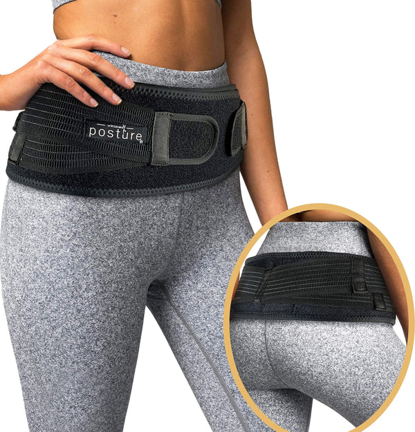 Sacroiliac Hip Belt for Women and Men That Alleviates Sciatic, Pelvic, Lower Back, Leg and Sacral Nerve Pain Caused by Si Joint Dysfunction|