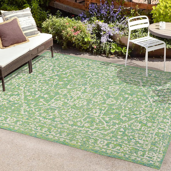 JONATHAN Y SMB104F-8 Malta Bohemian Medallion Textured Weave Indoor Outdoor Area-Rug, Coastal Traditional Transitional