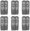 Grippy Socks | Gray One Size Fits Most Non Skid Socks | 6 Pairs of Anti-Slip Socks