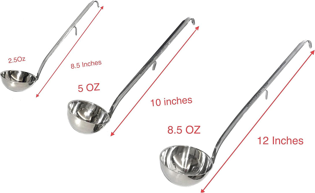 Stainless Steel Soup Ladle (3 PCS SET)