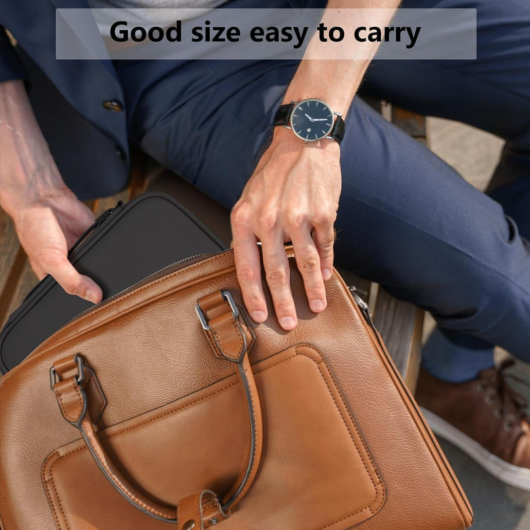 Cable Organizer Bag, Electronic Storage Travel Pouch for Tech Accessories, Cords &Charger, Hard Drive, Power Bank, Iphone (Black-Soft-M)