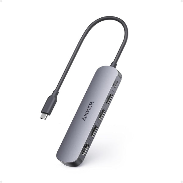 Anker USB-C Hub (5-In-1), 4K@30Hz HDMI with 100W Max Power Delivery, USB-C and USB-A Data Ports, Compact and Stylish for Macbook, Dell XPS, and More (Charger Not Included)