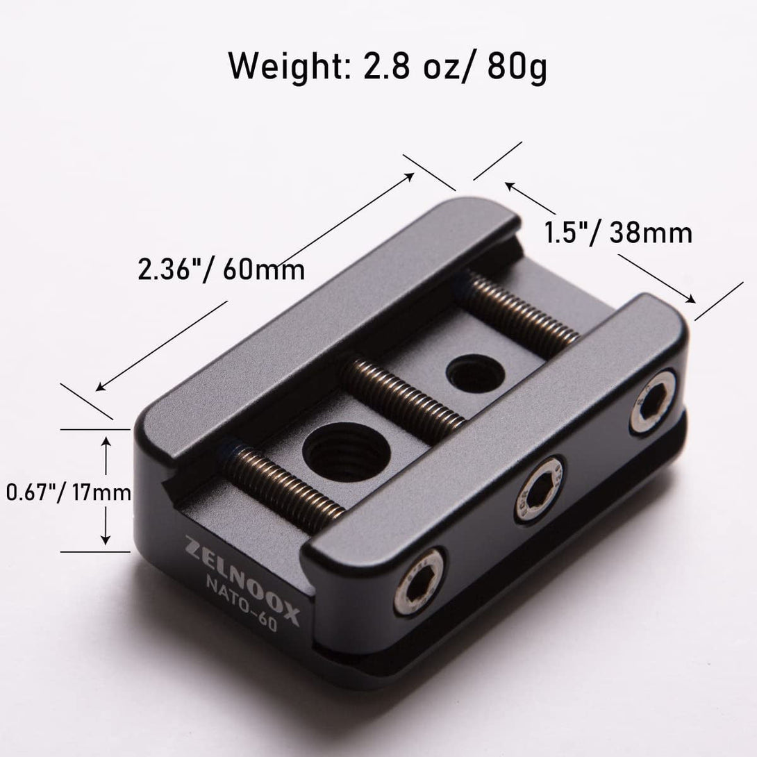 Picatinny Arca Swiss Plate,Picatinny Rail to Arca Tripod Mount,Picatinny Rail Converted into Arca RRS Dovetail Adapter, Compatiable Really Right Stuff Tripod Mount 1911