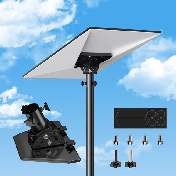 Starlink Gen 3 Mount Kit- Pipe Adapter, Stainless Steel Pole Mount, Angle-Adjustable Starlink Mouting Kit for Gen 3 Roof Mounted Accessories (Fits Max 1.38" Poles)