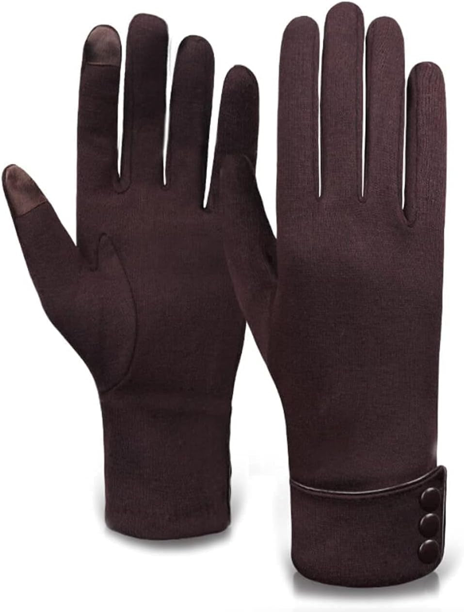 Tomily Womens Touch Screen Phone Fleece Windproof Gloves Winter Warm Wear