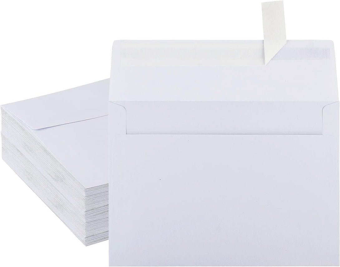 50 Pack White Envelopes - 5 X 7 Inch, A7, Card, Invitation & Postcard Envelopes