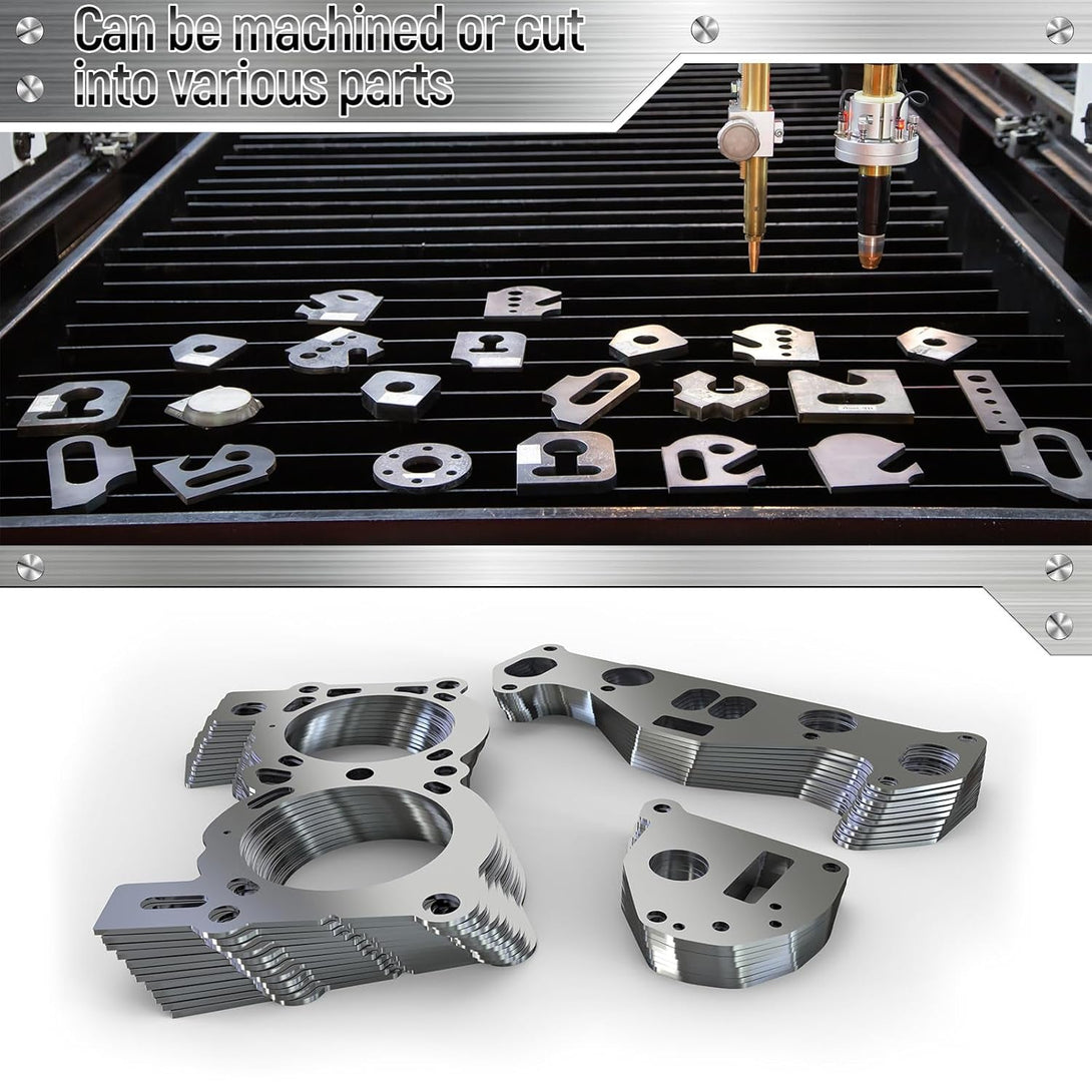 Amylove 24 Pcs 304 Stainless Steel Strips Shim Stock Metal Shims 1" Width X 6" Length Assortment 8 Thickness Sizes Thin Metal Sheet for Kitchen Trim Gap Filler Tools Home Improvement