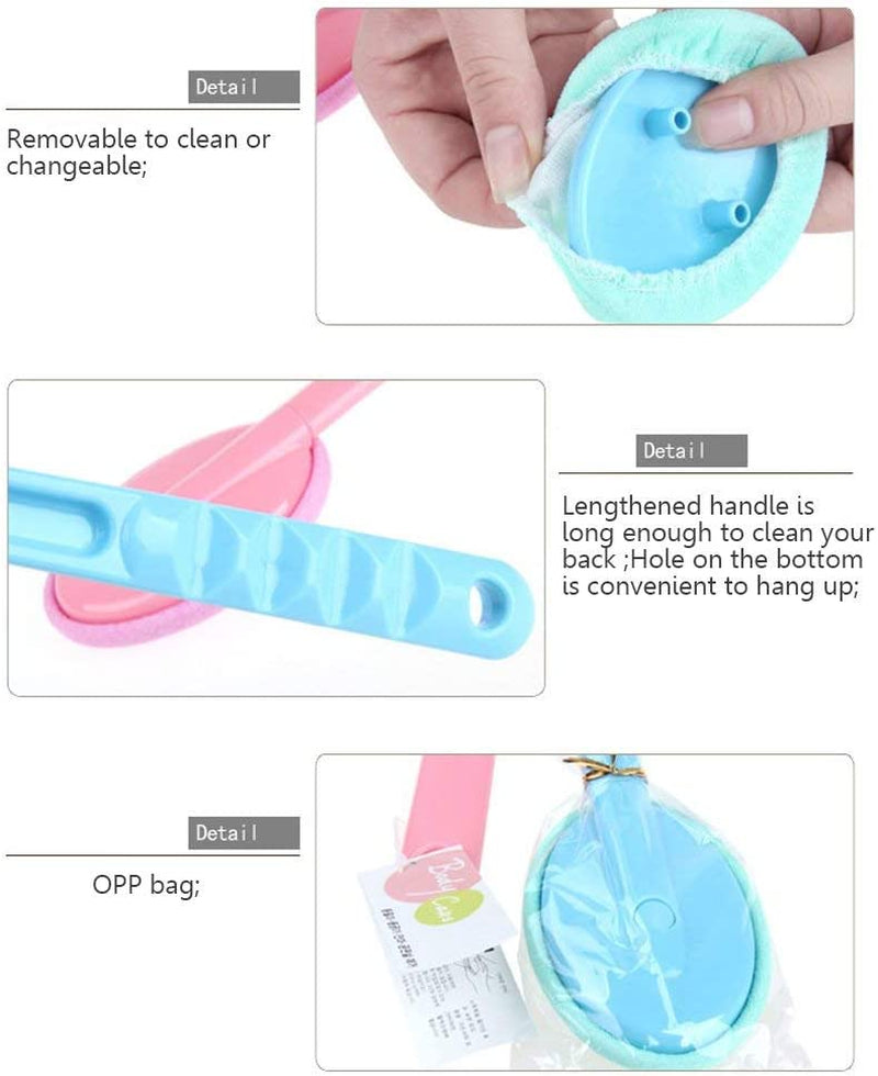 Eyxformula Easy Lotion Applicator for Back – Long Handle Cream Applicators Wand with 2 Pads, Tool to Apply Sunscreen, Self Tanner on Back, Body & Feet, Lotion Stick Brush Gift for Women, Men, Elderly
