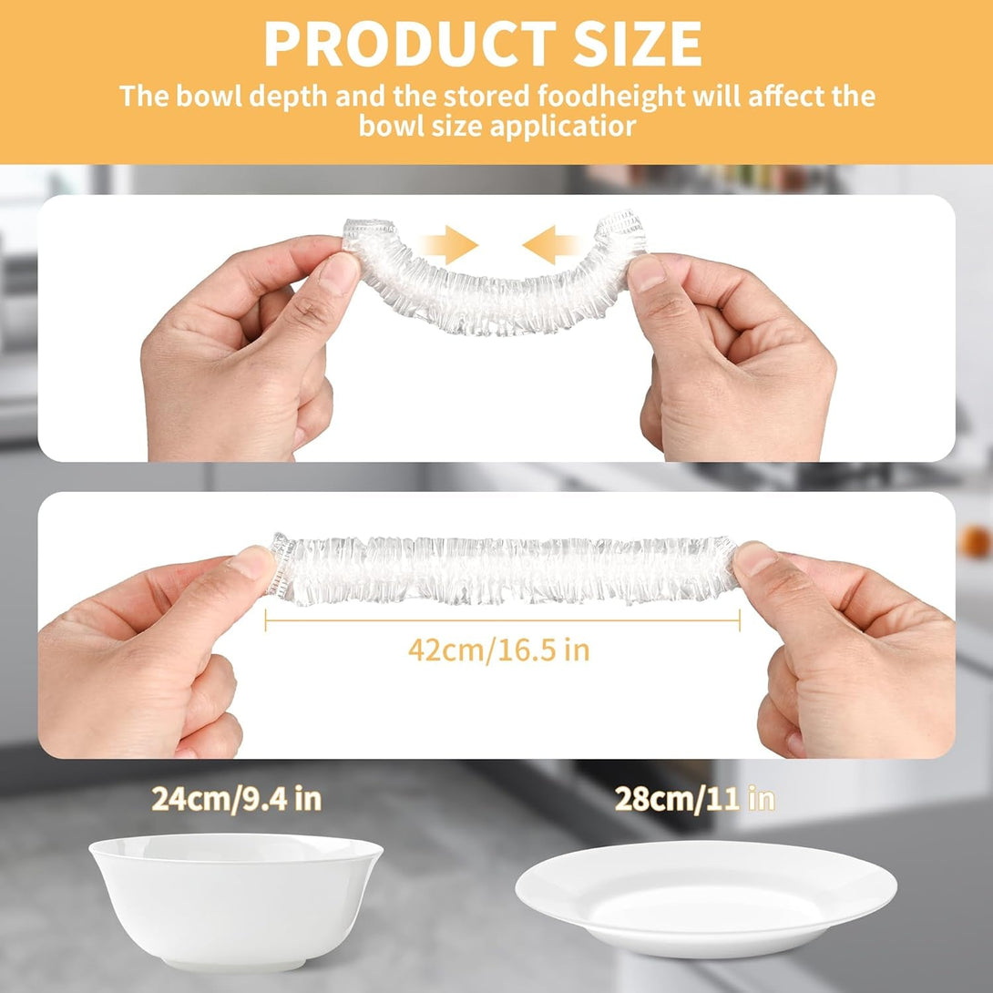 200 Bowl Covers Bread Proofing Large Elastic Reusable Plastic Wrap for Food Storage Baking Rising Sourdough Meal-Prep Fermentation Shower Caps Bpa-Free Keep Food Fresh