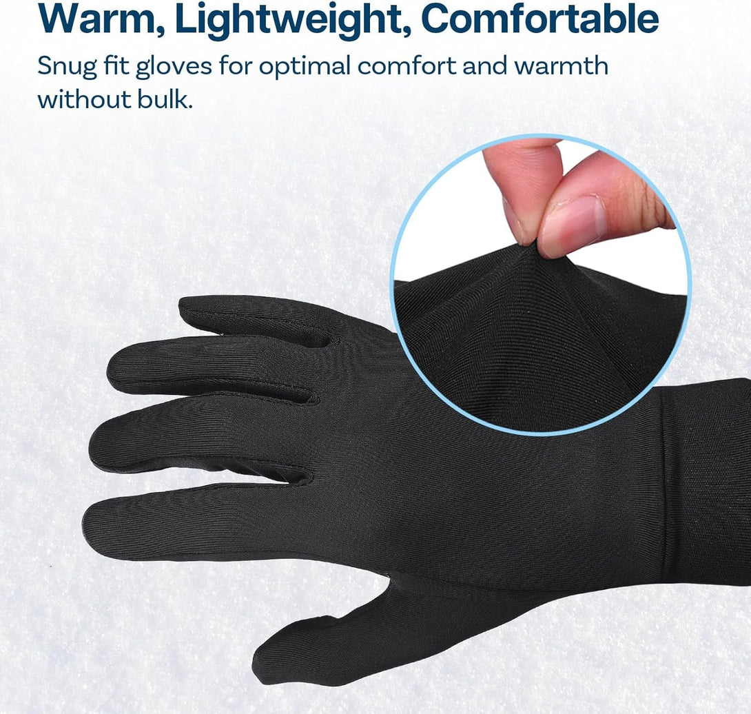 Touch Screen Winter Gloves anti Slip Lightweight by MMOBIEL – Cold Weather Gloves for Running, Hiking, Cycling, Biking, Texting – Warm Touchscreen Outdoor Sports Hand Coverings - Men & Women – Size M