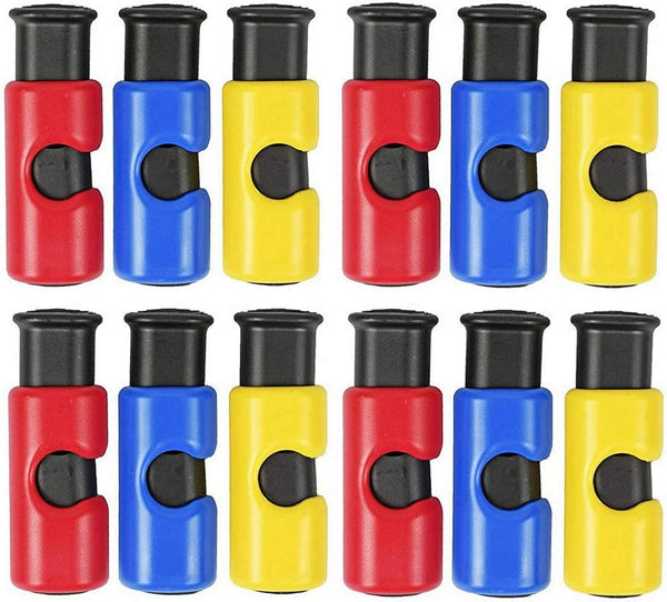 12Pc Bpa-Free Premium Quality ALAZCO Bag Clips - Value Set Food Fruit Bread Bag Cinch Non-Slip Grip EASY Squeeze & Lock