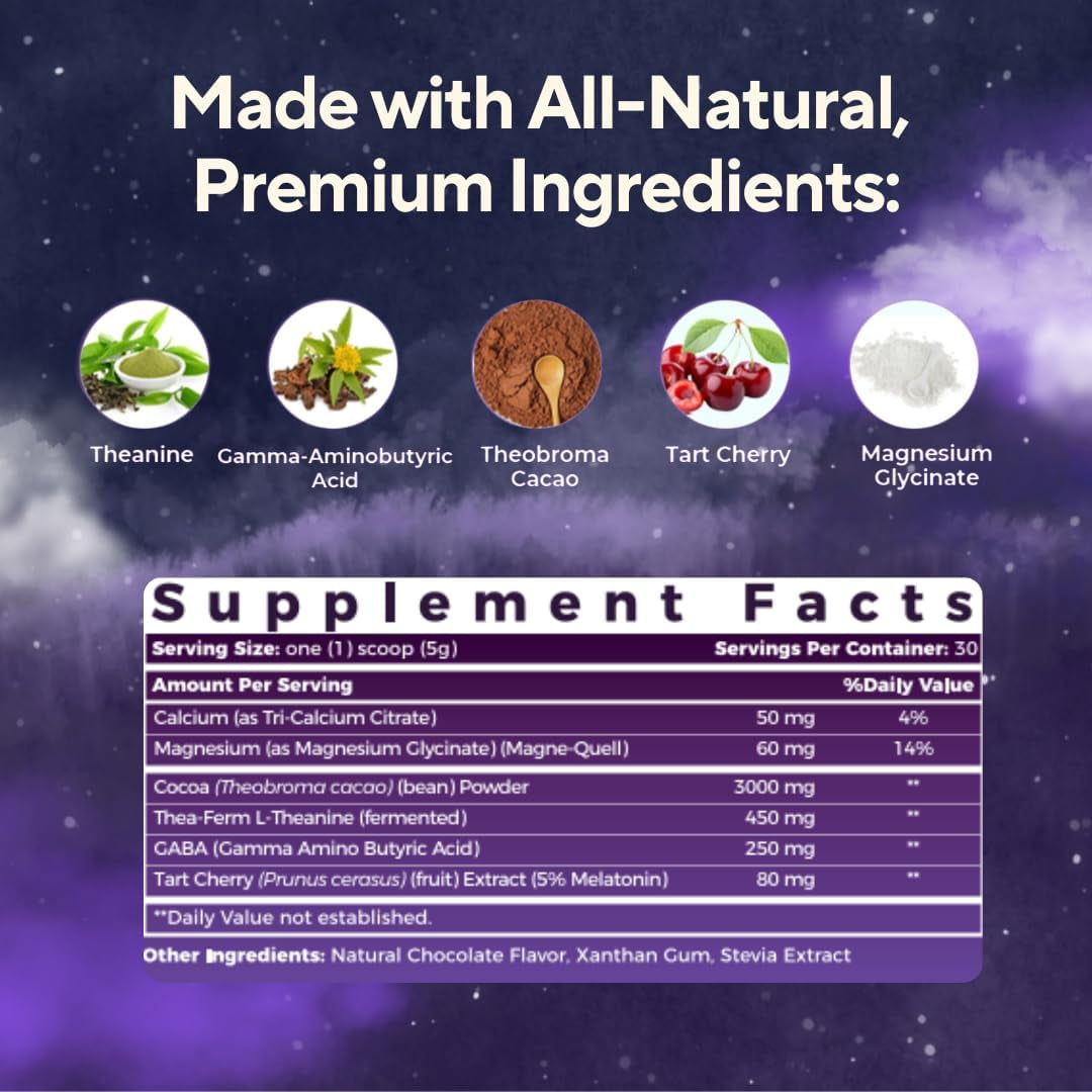 Killswitch Magnesium Hot Chocolate Sleep Aid – Sleep Cocoa Nootropic Sleep Support Supplement, Magnesium Powder for Restful Nights & Productive Days, Real Cacao, Sugar‑Free, Made in USA, 30 Servings