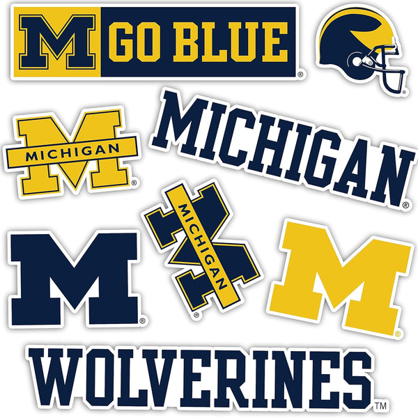 Desert Cactus University of Michigan Sticker Wolverines UM U of M Sticker Vinyl Decals Laptop Water Bottle Car Scrapbook Sheet T2 (Type 2)