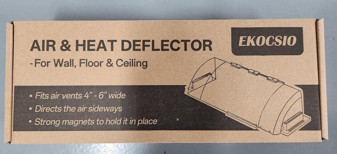 2 Pack Air & Heat Deflector for Vents, Sidewalls and Ceiling Registers, Adjustable from 8.5" to 15"