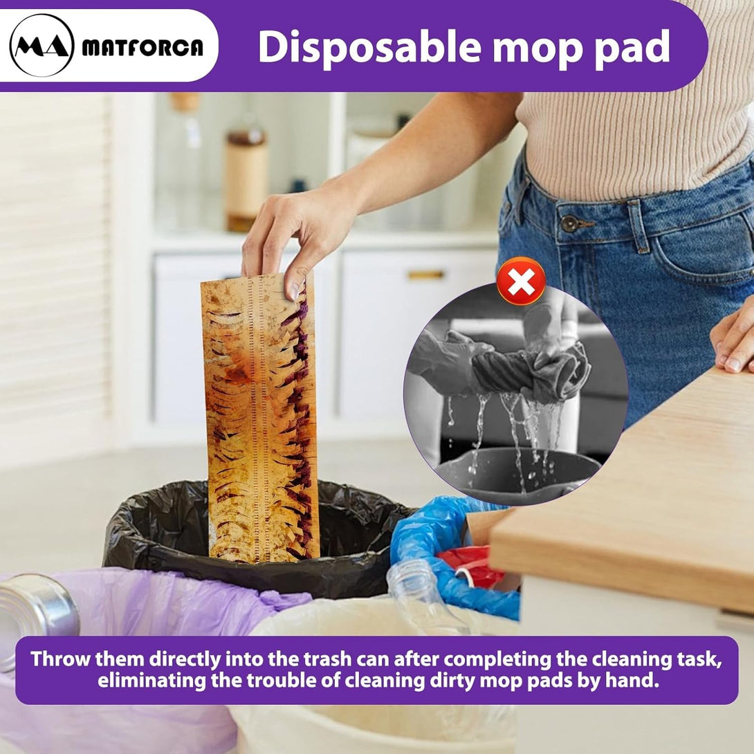 10 Pack Swiffer Power Mop Refills – Disposable Wet Mop Pads for Swiffer Power Mop, Perfect for Hardwood, Tile, and Laminate Floors, Easy-To-Use Floor Cleaning Pads Compatible with Swiffer Wetjet