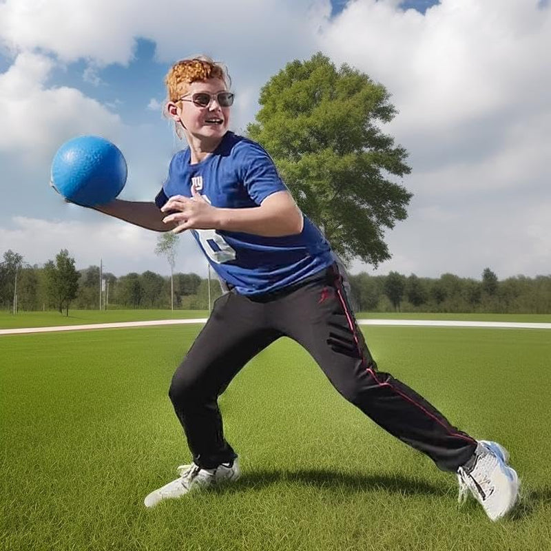 Appleround 8.5-Inch Dodgeball Playground Balls, Pack of 4 Balls with 1 Pump, Official Size for Dodge Ball, Handball, Camps and Schools