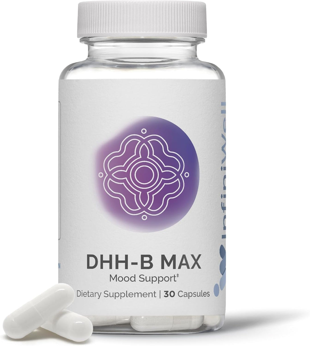 DHH-B Max - Extra Strength Mood Support Supplement - Magnolia Bark Extract with Honokiol - Sleep Aid, Supports Relaxation, Calm, and Well-Being - 30 Capsules (1 Month Supply)