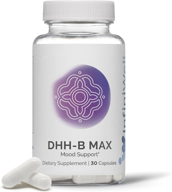 DHH-B Max - Extra Strength Mood Support Supplement - Magnolia Bark Extract with Honokiol - Sleep Aid, Supports Relaxation, Calm, and Well-Being - 30 Capsules (1 Month Supply)