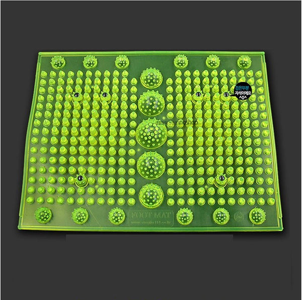 Reflexology Foot Massage Mat Stimulates Blood Circulation Acupressure Feet Massager Plate Board with Magnet (1. Rectangle Mat)