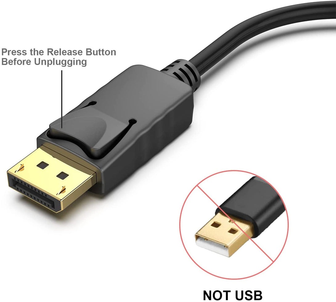 BENFEI 4K Displayport to HDMI Adapter, Uni-Directional DP 1.2 Computer to HDMI 1.4 Screen Gold-Plated DP Display Port to HDMI Adapter (Male to Female) Compatible with Lenovo Dell HP and Other Passive