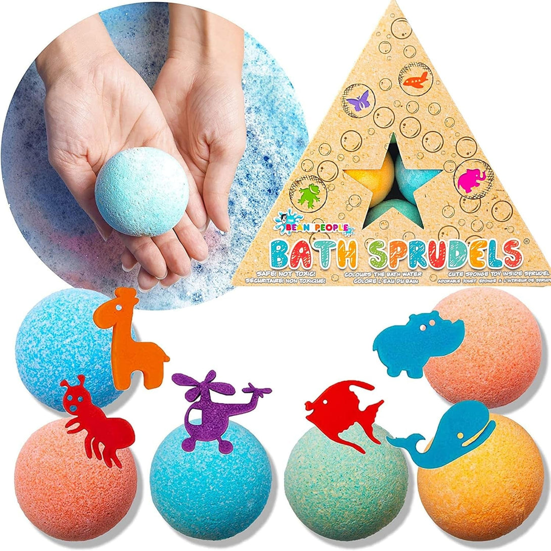 Bath Bombs for Kids: Bathbombs with Surprise inside That Wows Any Kid, Ideal Toys Fizzies for Age 3+, Men, Women and Girls with Kids, Perfect for Family Bat (6 Pcs per Pack)
