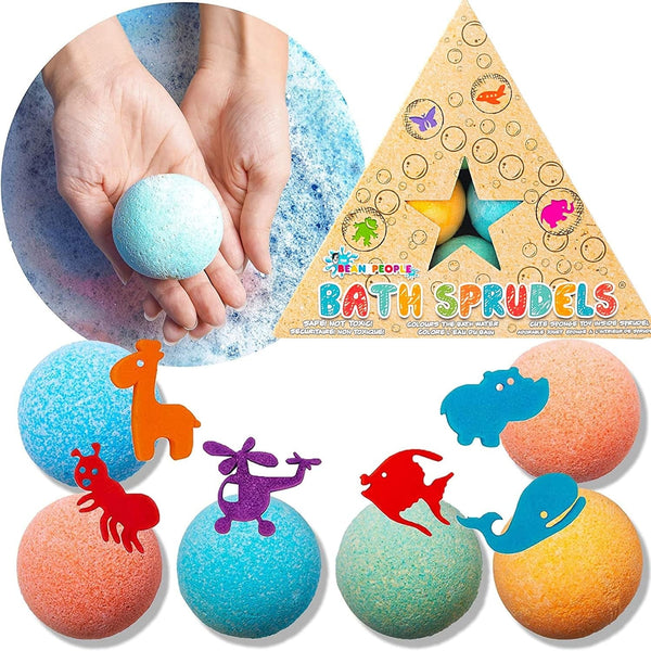 Bath Bombs for Kids: Bathbombs with Surprise inside That Wows Any Kid, Ideal Toys Fizzies for Age 3+, Men, Women and Girls with Kids, Perfect for Family Bat (6 Pcs per Pack)