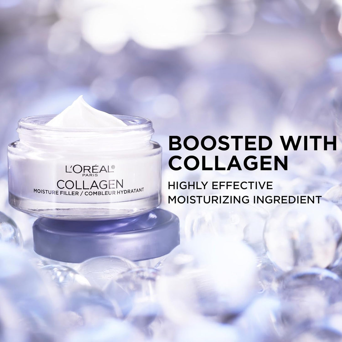 L’Oreal Paris Collagen Daily Face Moisturizer, Reduce Wrinkles, Face Cream 1.7 Oz