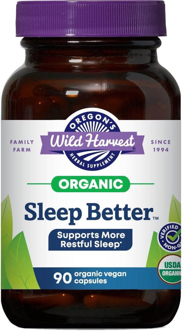 Oregon'S Wild Harvest Sleep Better Organic Supplement, 90 Count