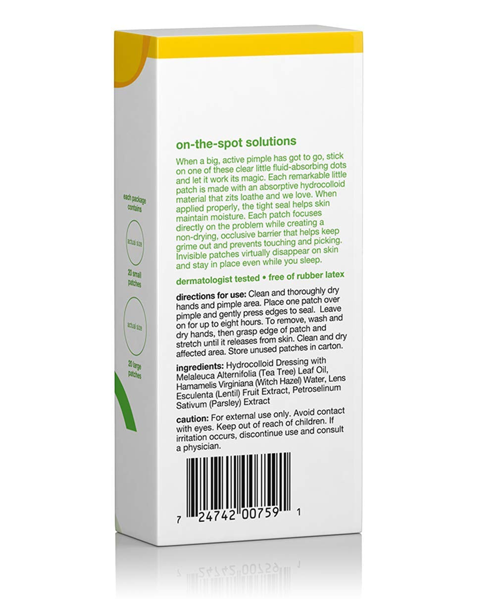 Alba Botanica Acnedote Pimple Patches for Face - Pimple, Spot Patches - Hydrocolloid Skincare Patches - 40 Count