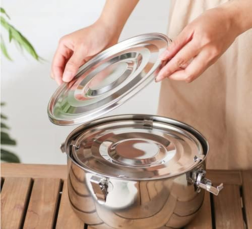 Premium Stainless Steel Food Storage Containers 304 Grade the Original Leak-Proof, Airtight, Smell-Proof - Perfect for Camping Trips, Lunches, Leftovers, Soups, Salads