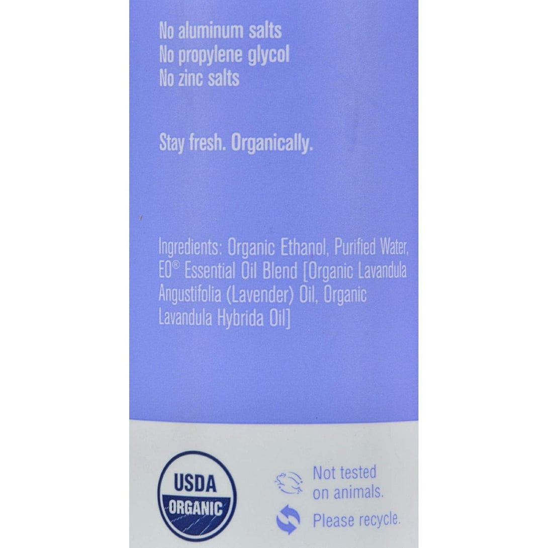 EO Organic Deodorant Spray, Lavender, 4 Oz