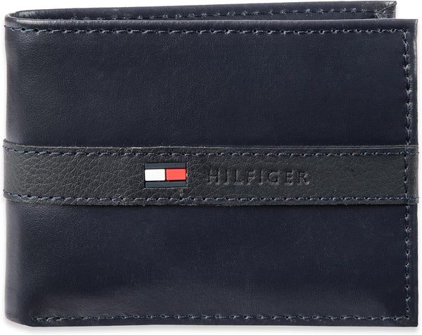 Tommy Hilfiger Men'S Classic Bifold Wallet with ID Window and Multiple Card Slots
