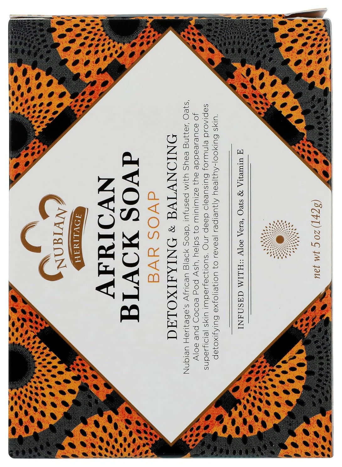 Nubian Heritage Soap Bar, African Black, 5 Ounce