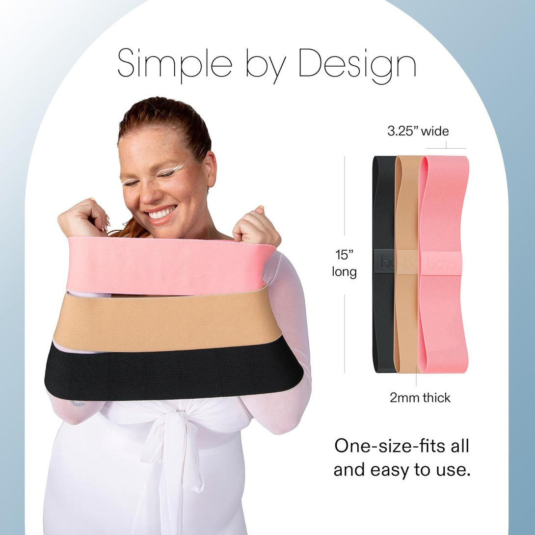 Bala Bands Resistance Bands for Women & Men, 3-Pack - Elastic Exercise Bands for Working Out - Wrist, Ankle, Legs & Booty Bands - Workout Resistance Bands for Yoga, Pilates, Strength Training