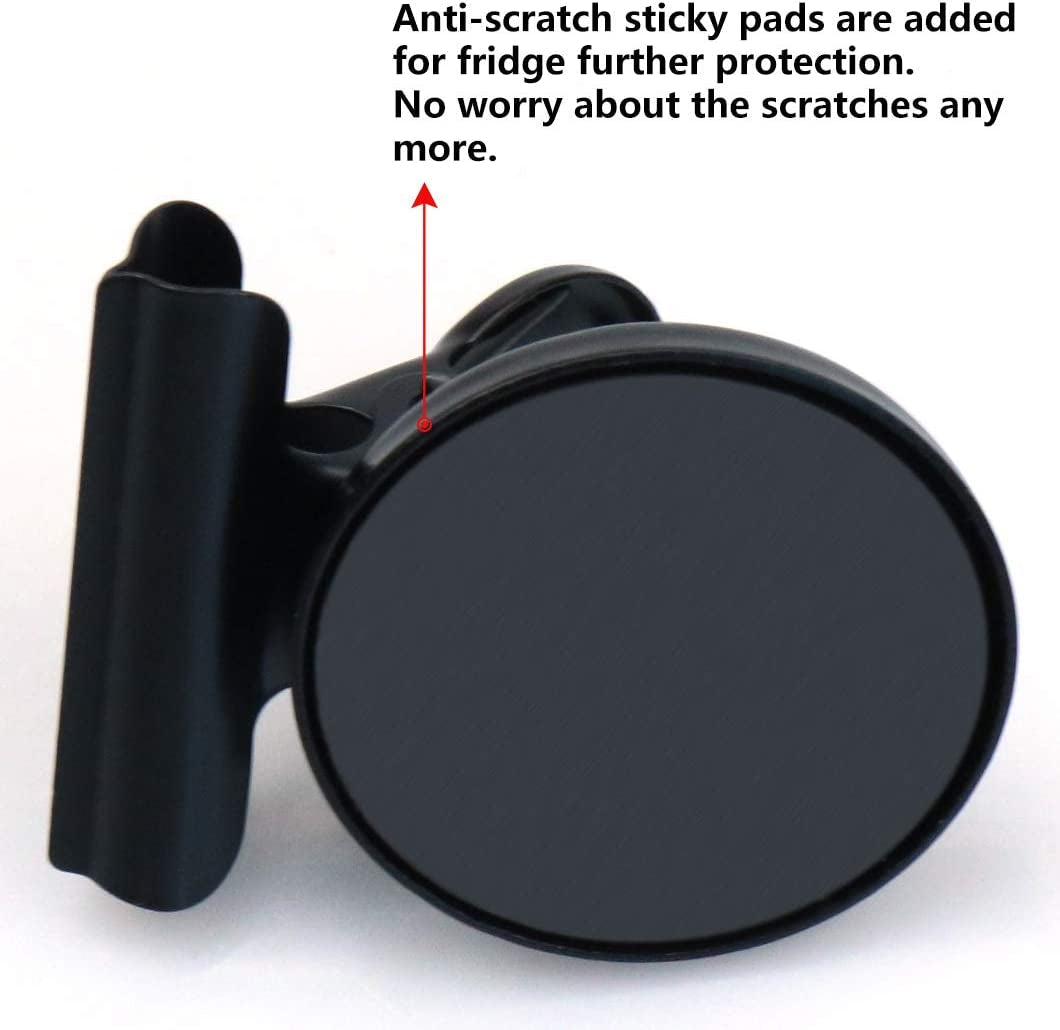 12Pack Fridge Magnets Refrigerator Magnets Magnetic Clips Heavy Duty Detailed List Display Paper Fasteners on Home& Office& Teaching (Black, 12)