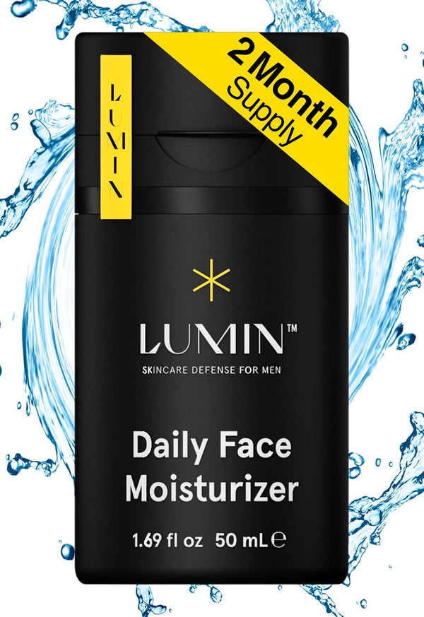 Lumin - Daily Face Moisturizer for Men - with Niacinamide, Mens Face Lotion, Mens Skin Care, Ideal for Normal & Combination Skin, 50Ml, 1-Pack
