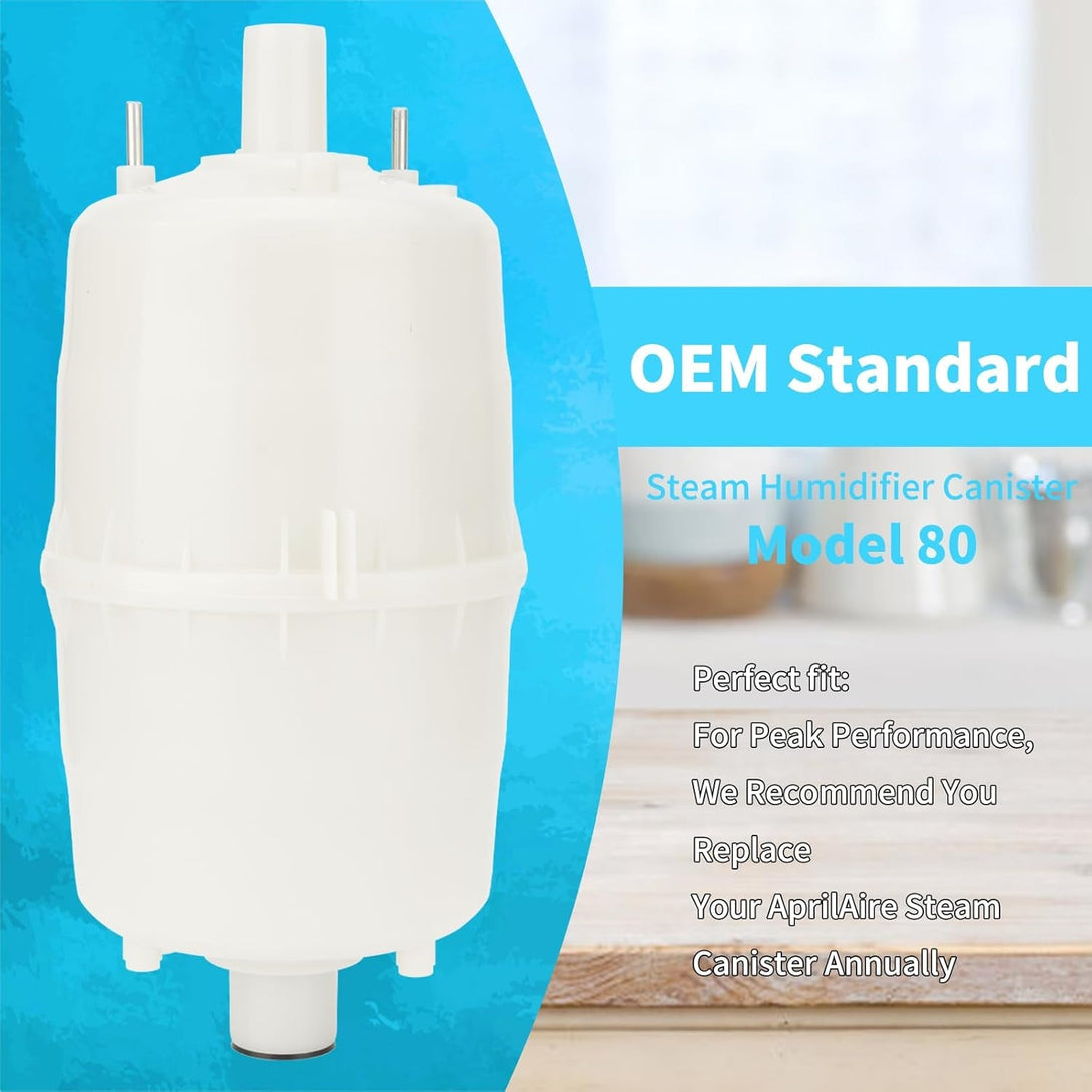 80 Steam Canister Replacement Compatible with Steam Humidifier Canister Model 800 and 865 Steam Canister with O-Ring for Leak-Proof Seal (Pack of 1)
