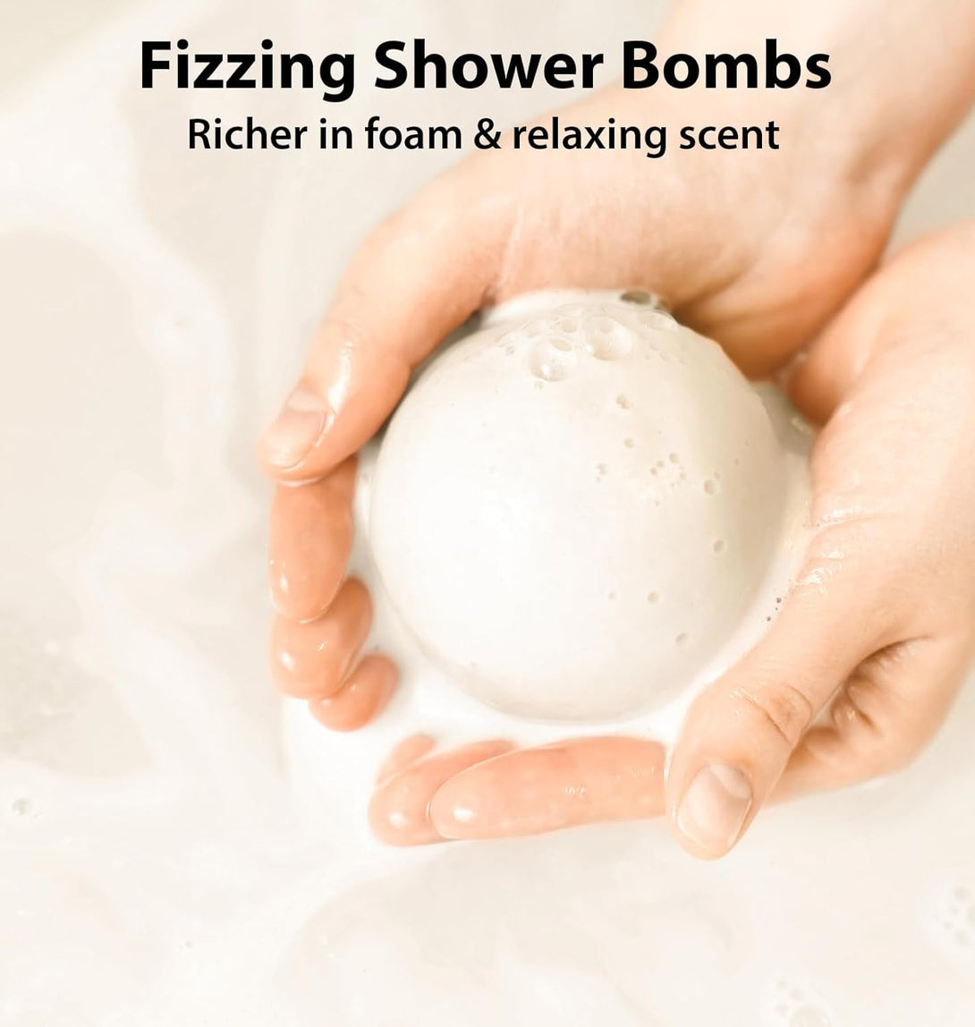 Creamy Collagen Bubble Bath Bombs with Oatmeal Milk Honey Essential Oils Luxurious Bath Gift Dry Skin Nourishment Indulge in a Blissful Bathing Spa