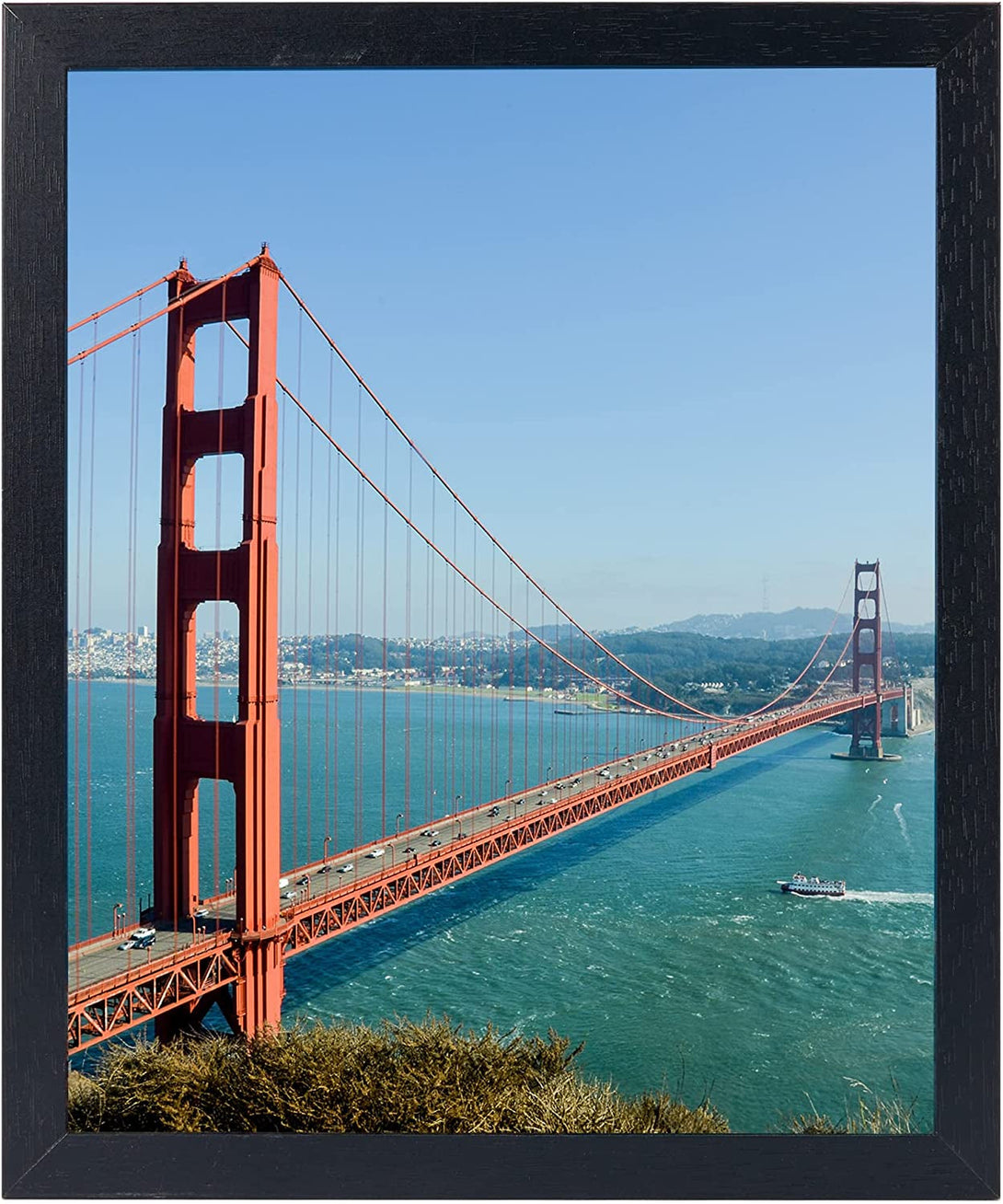 9X11 Inch Picture Frame Black for Wall Hanging or Tabletop, Poster Frame Wall Gallery Photo Frame with Shatter Resistant Plexiglas, Black