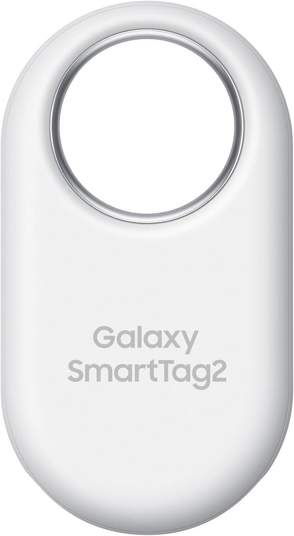 Samsung Galaxy Smarttag2, Bluetooth Tracker, Smart Tag Tracking Device, Item Finder for Keys, Wallet, Luggage, Pets, Use W/ Phones and Tablets Android 11 or Later, 2023, 1 Pack, White